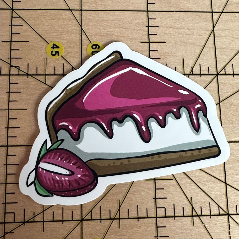 💜13/$13 +Bundle Sticker Sale| Pie Dessert Strawberry Waterproof Sticker